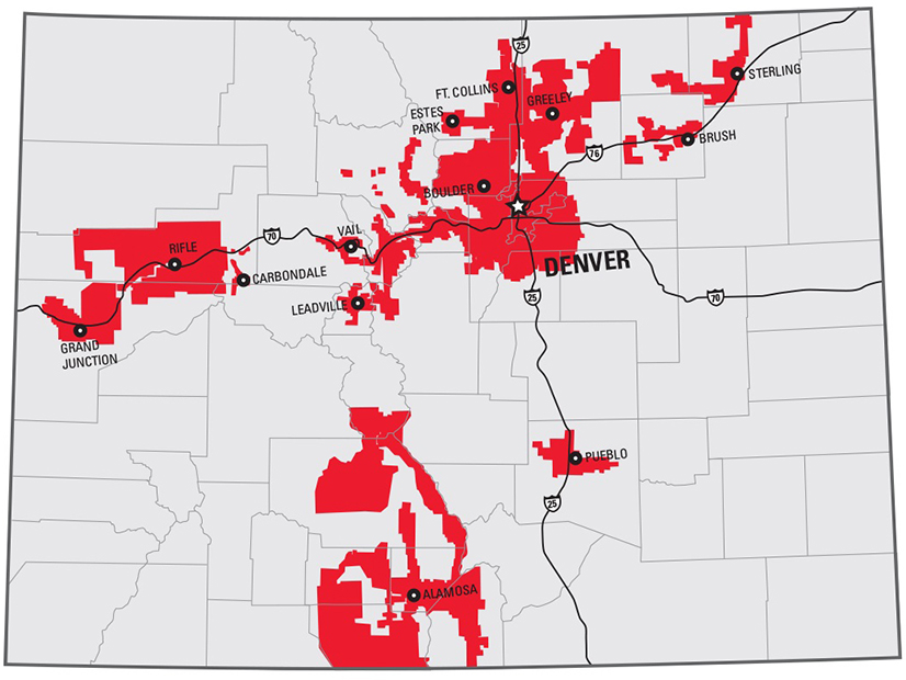 The Public Service Company of Colorado footprint