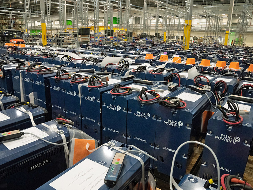 Plug Power's new production facility near Albany, N.Y., is shown in January 2023.
