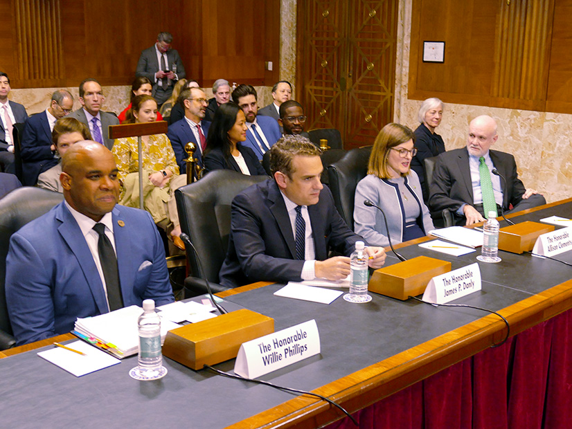 From left: interim FERC Chair Willie Phillips and Commissioners James Danly, Allison Clements and Mark Christie