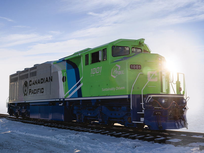 Canadian Pacific Railway's hydrogen fuel-cell locomotive made its first test runs in 2022.