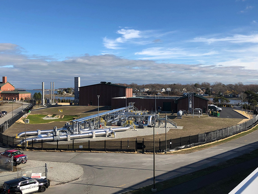 The Weymouth Natural Gas Compressor Station, on the town line between Weymouth and Quincy in Eastern Massachusetts.