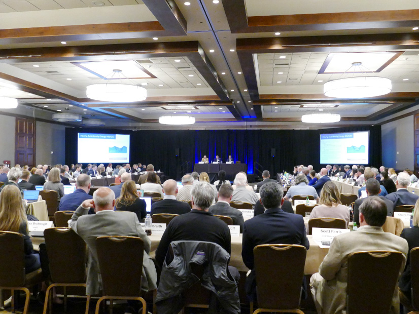Western regulators and stakeholders filled a conference room at the Hyatt Regency Lake Tahoe Resort in Incline Village, Nev., for the spring CREPC-WIRAB meeting.