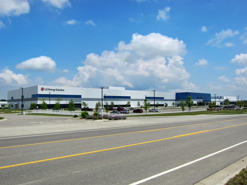 The LG Energy Solution production facility in Michigan