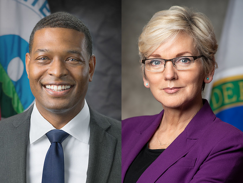 EPA Administrator Michael Regan (left) and Energy Secretary Jennifer Granholm. 