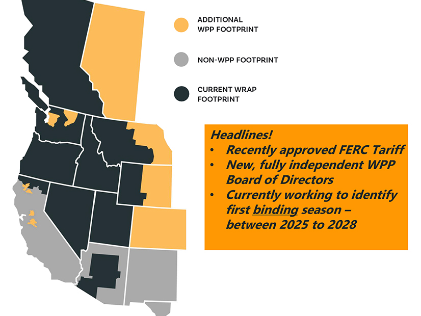 The WPP is now working with WRAP participants to identify the program's first binding season.