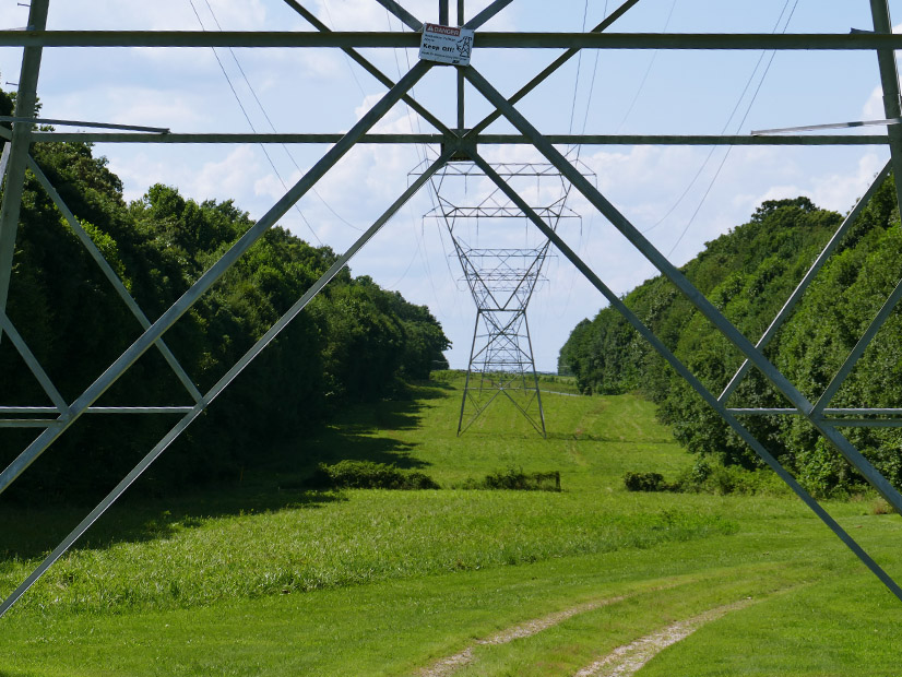 PJM transmission line near Conowingo Dam