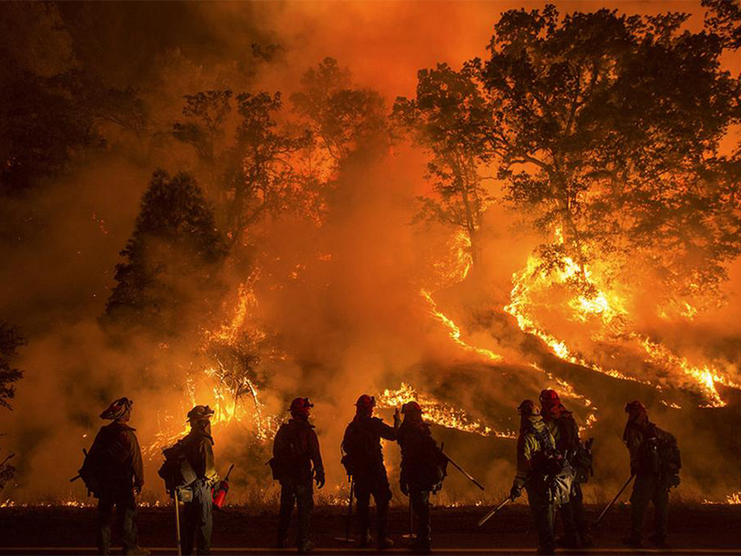 The Zogg fire raged in rural Northern California in late Sept. 2021.