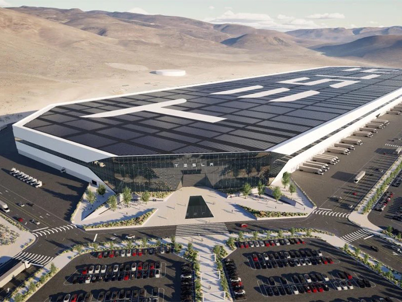 Conceptual image of Tesla's proposed $3.6 billion Gigafactory in Nevada.