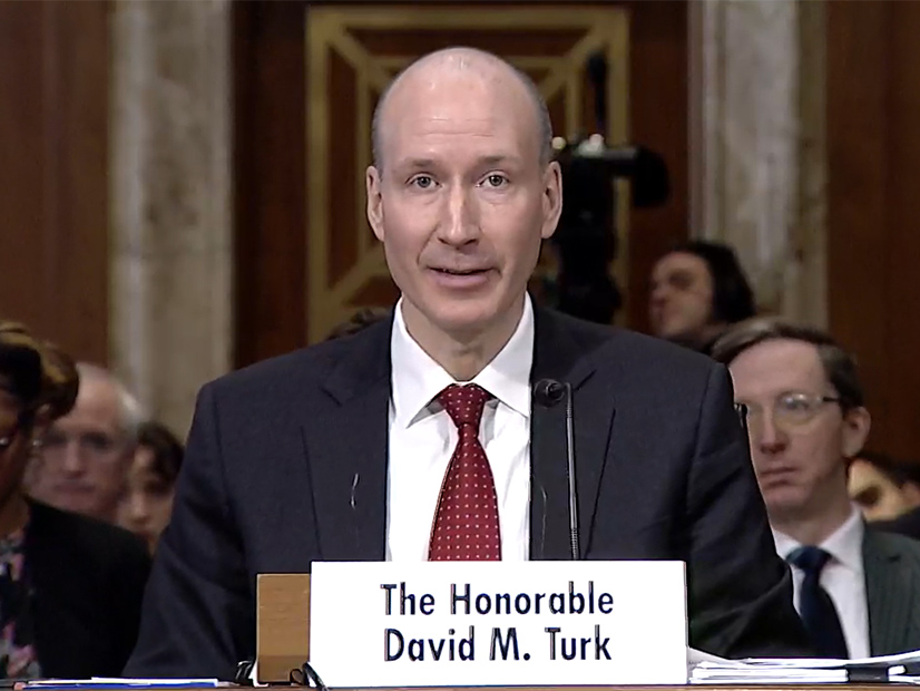 DOE Deputy Secretary David Turk reports to the Senate Energy and Natural Resources Committee on the agency's rollout of programs funded by the IIJA.