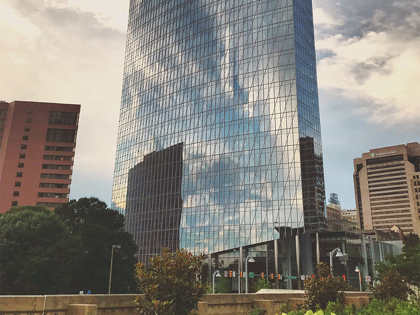 The headquarters of Dominion Energy, parent company of Virginia Electric and Power Co., in Richmond, Va.