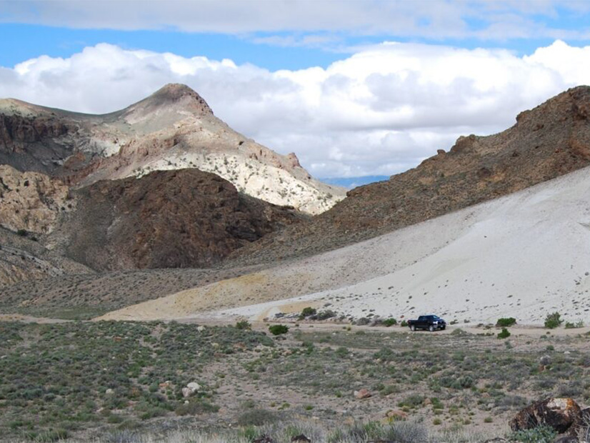 Site of Ioneer's Rhyolite Ridge lithium-boron project in Esmeralda County, Nev.
