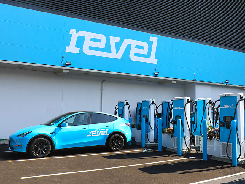 Brooklyn-based Revel this week announced plans for five new fast-charging superhubs in New York City. Its existing hub in Brooklyn is shown here.