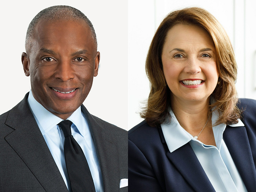 Incoming Southern Co. CEO Chris Womack, left, and Kimberly Greene, set to succeed him as CEO of Georgia Power in March.