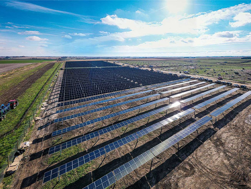 The Badger Hollow Solar Farm in Iowa County, Wisc.