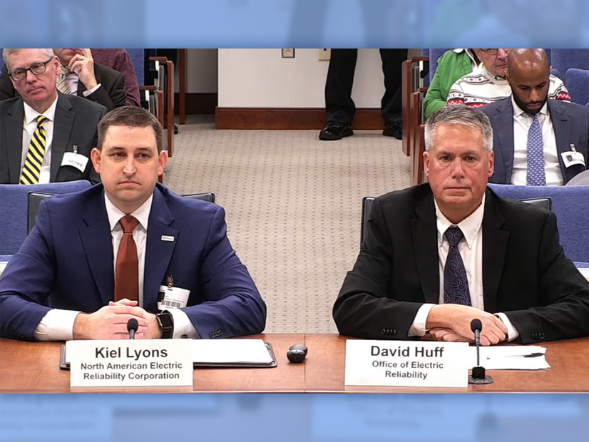 Kiel Lyons, NERC and David Huff, FERC Office of Electric Reliability, brief FERC commissioners on the status of recommendations the agencies made to improve winter readiness following Winter Storm Uri.