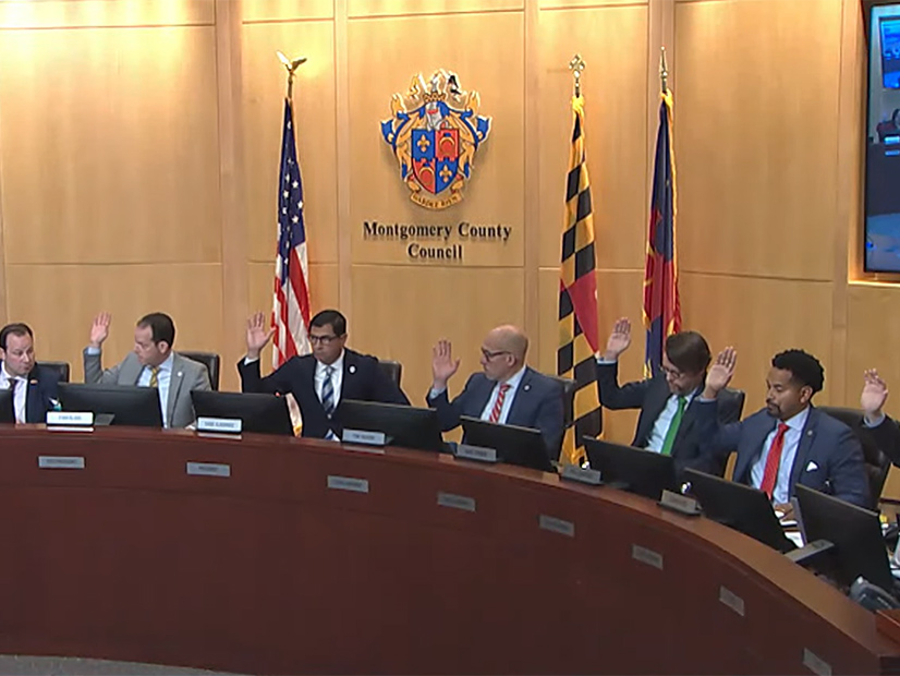 The Montgomery County Council unanimously passes amendments to its comprehensive building decarbonization bill, prior to approving the bill, also unanimously.