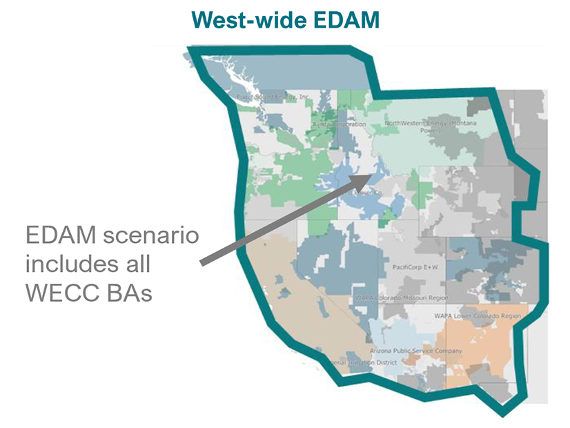 Energy Strategies estimated benefits based on the WEIM extended day-ahead market including all U.S. states in the Western Interconnection.