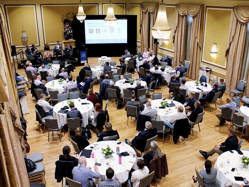 Attendees of the Business Network for Offshore Wind's OSW Grid & Transmission Summit packed a ballroom at the Francis Marion Hotel in Charleston, S.C., for a series of panels on Nov. 10.