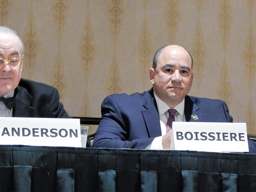 Louisiana Commissioner Lambert Boissiere (right) during a panel discussion with former Texas Commissioner Ken Anderson.
