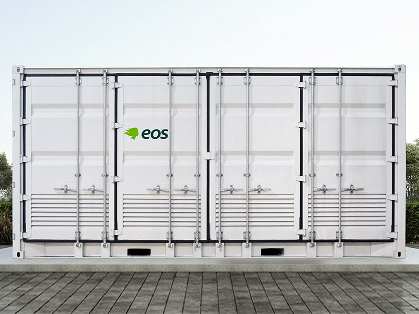 EOS Energy Enterprises' zinc hybrid cathode batteries are one part of the planned long-duration storage project.