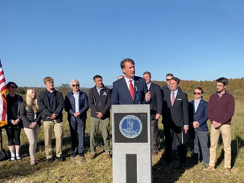 Gov. Glenn Youngkin announced his proposal for a $10 million Virginia Power Innovation Fund, with half the money going to develop a small modular nuclear reactor in the state.