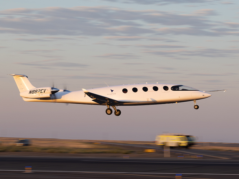 Eviation's "Alice" electric airplane took its maiden test flight Tuesday in Washington.