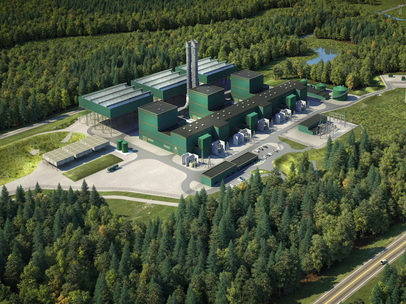 An aerial shot of the 1,177-MW Cricket Valley Energy Center in Dover, N.Y.
