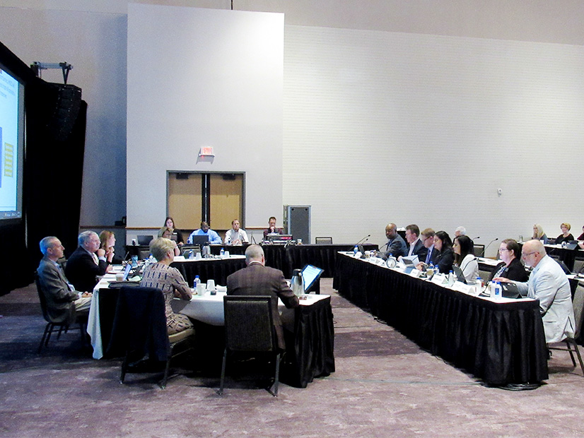MISO leadership addresses its board on Sept. 13 in Minneapolis.