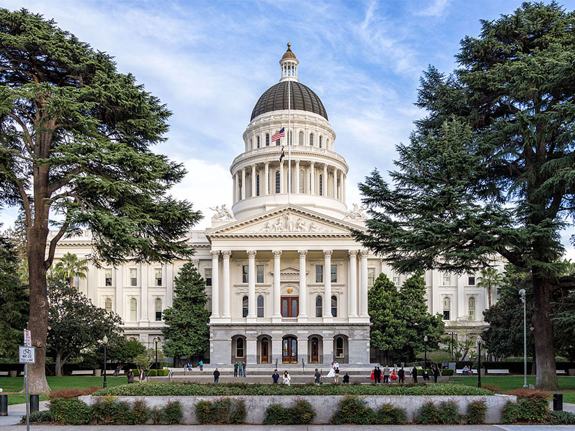 The California State Capitol in Sacramento.