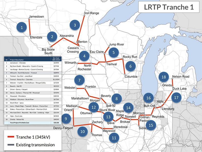 MISO's first long-range transmission portfolio was approved in late July.