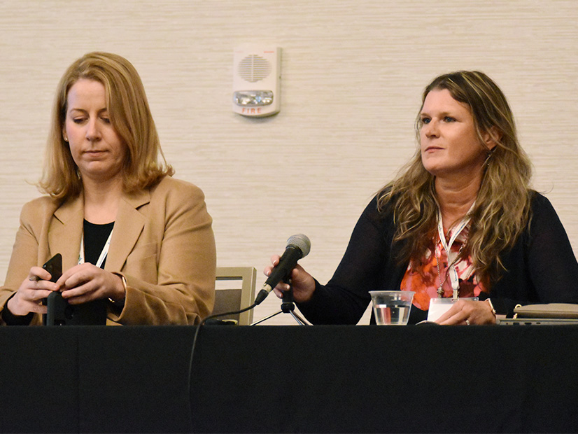 Marie Steele, NV Energy (left); and Jamie Barber, Georgia PSC