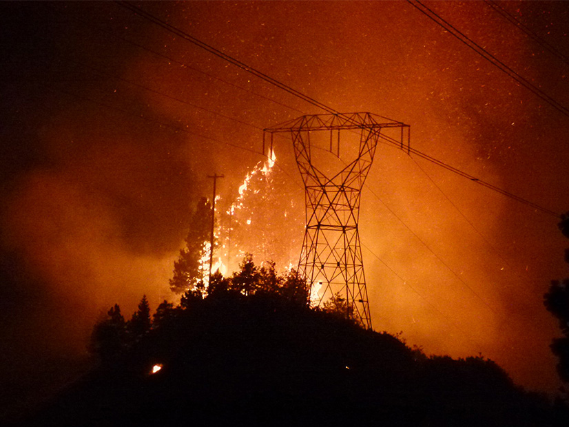 Western wildfires that derate transmission lines could undermine reliability in CAISO.