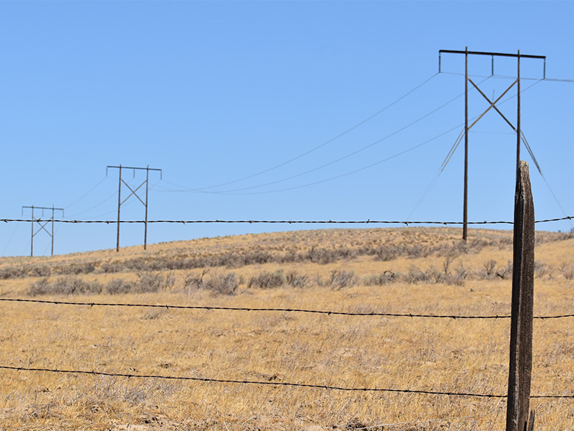 Transmission line in Umatilla County, Ore.