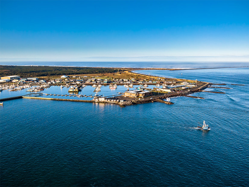 The proposed Olympic Wind project would be located about 40 miles off the coast of Grays Harbor, Wash.