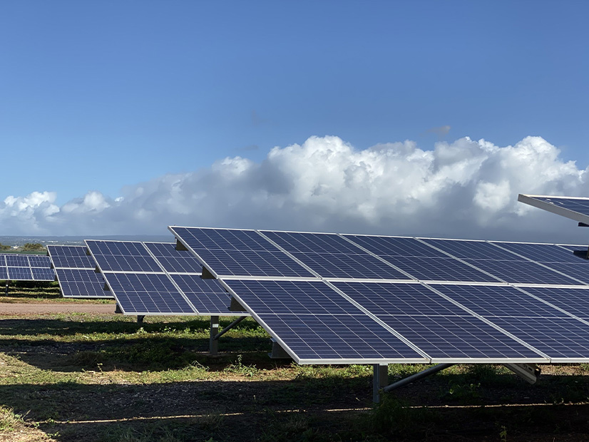 HECO's 20 MW solar project in the West Loch area of Pearl Harbor.
