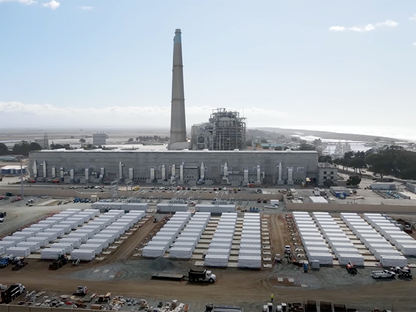 PG&E's 182.5-MW Elkhorn Battery project was built next to Vistra's 400-MW Moss Landing battery system on Monterey Bay in California.
