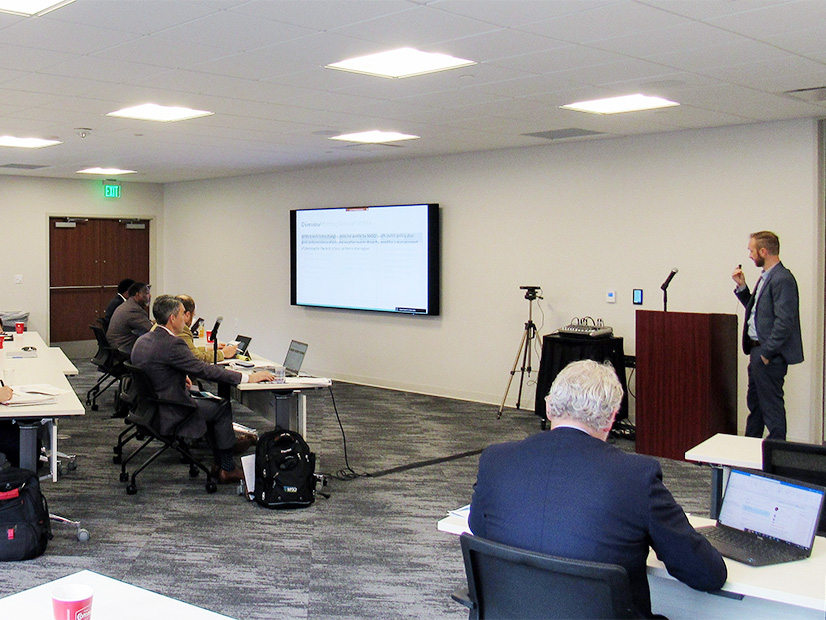 350 New Orleans' Andy Kowalczyk addresses the Entergy Regional State Committee Working Group