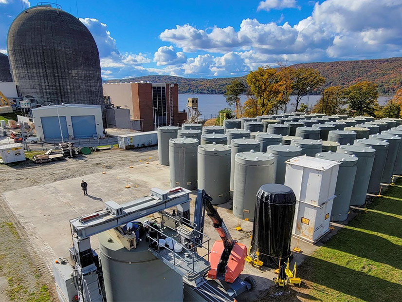 The exiting pad will hold 75 casks and a new expansion pad will hold an additional 52 casks.