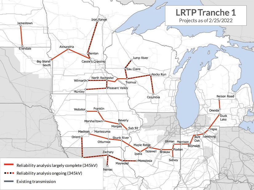 MISO's first cycle of long-range transmission projects