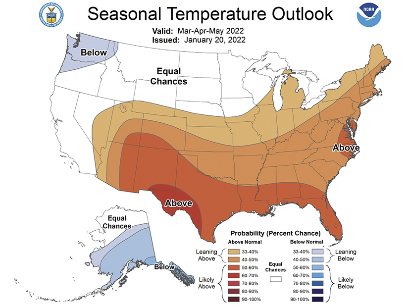 The National Oceanic and Atmospheric Administration's spring prediction