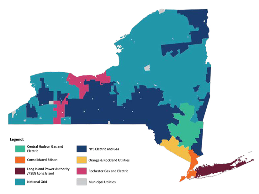 New York State electric service territories