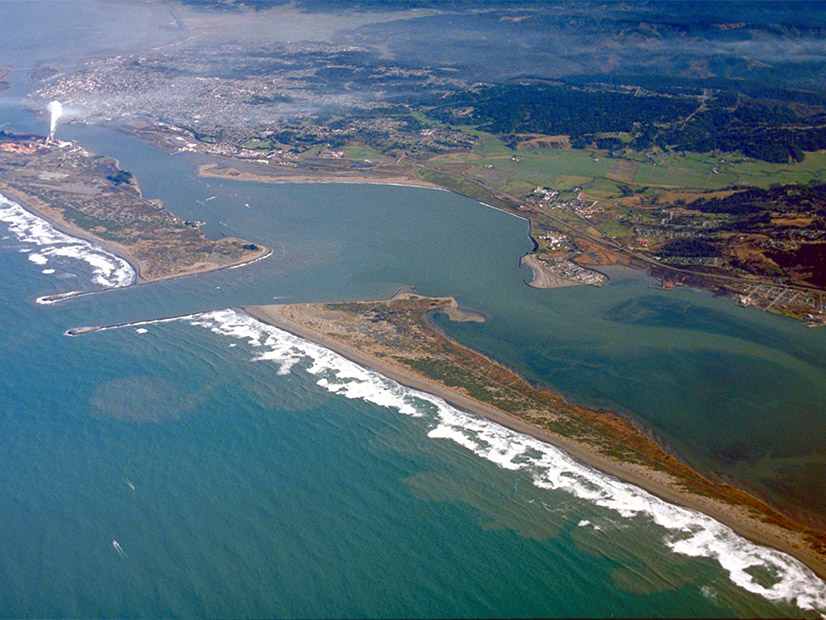 Humboldt Bay in Northern California was projected to be home to a major West Coast wind port.
