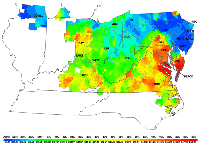 LMPs were higher across most of PJM mainly as a result of increase gas prices, except notably in the Marcellus Shale region, where several new combined cycle plants have come online since 2016.
