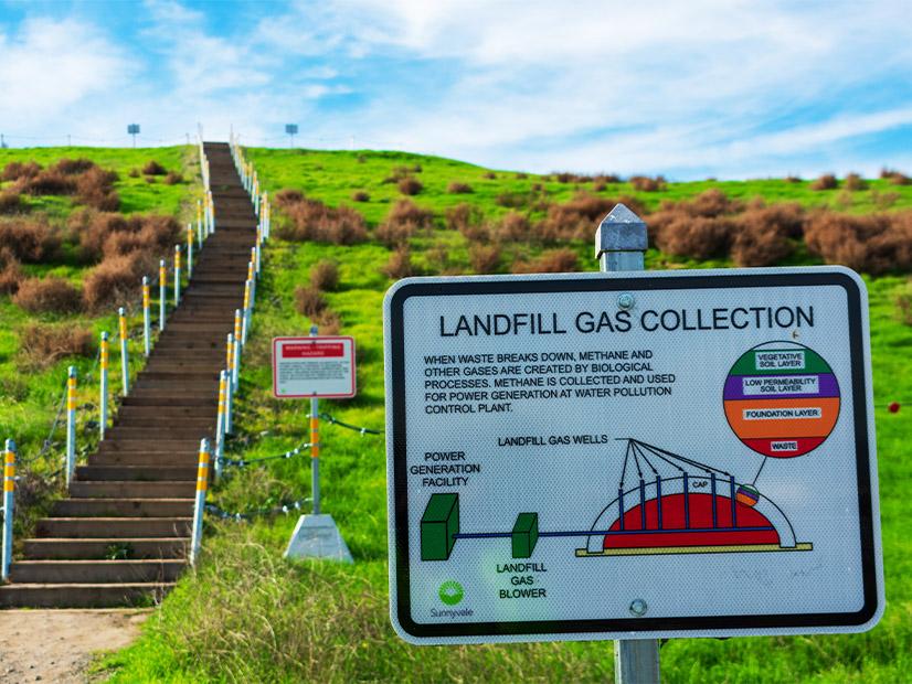 Biomethane from landfills can be burned in place of natural gas.
