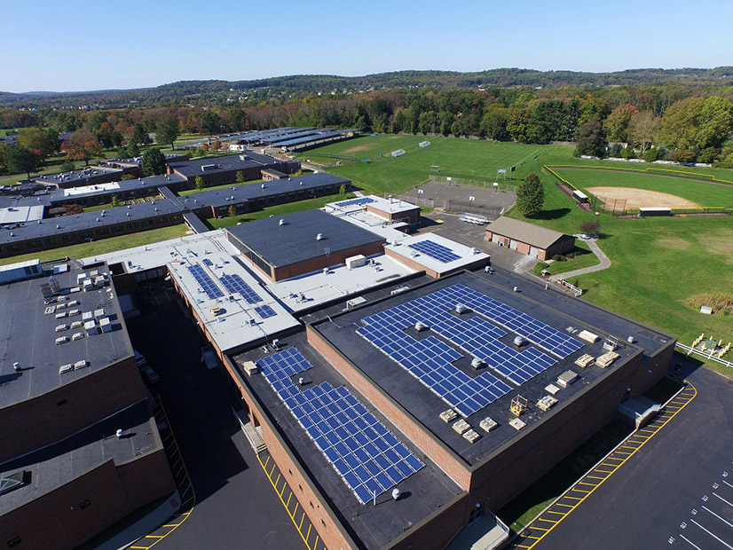 An 876-kW solar installation in Hopewell, N.J. 