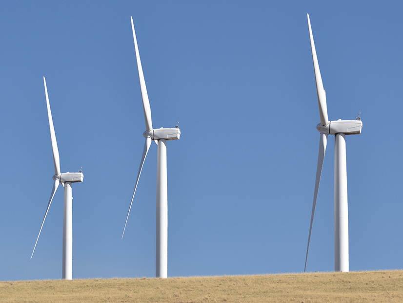 Wind turbines on Oregon's Columbia Plateau.
