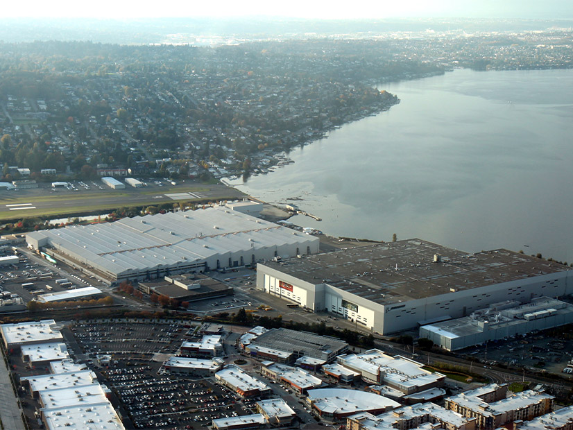 The Boeing factory in Renton would be among the facilities covered under a bill to protect trade-exposed Washington companies subject to the state's cap-and-trade program.