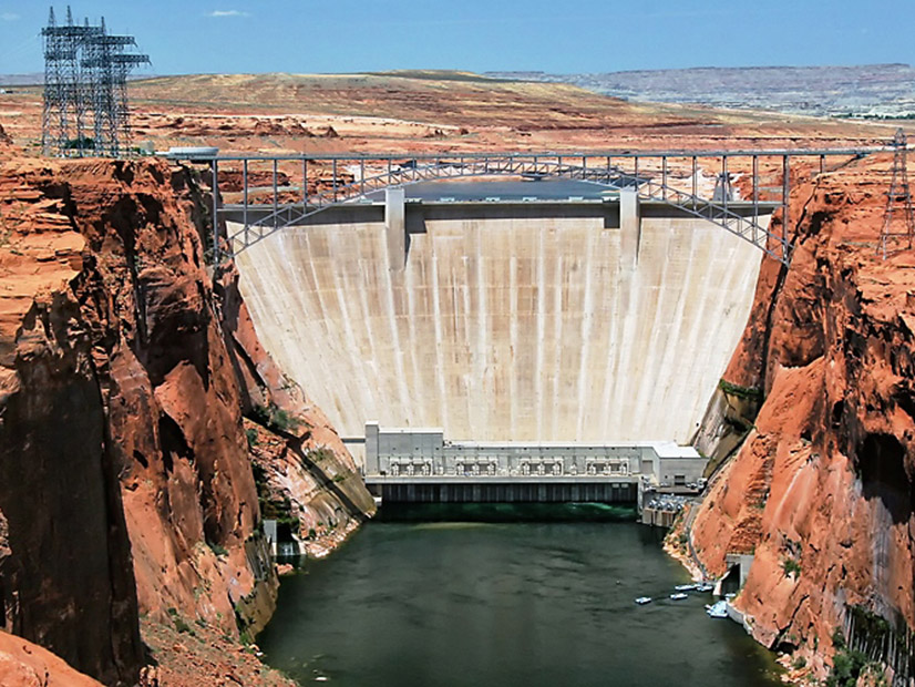 Lake Powell, which provides water to power the Glen Canyon dam, is seeing water levels at historic lows, cutting power production at the dam by 16%, according to the Bureau of Reclamation.
