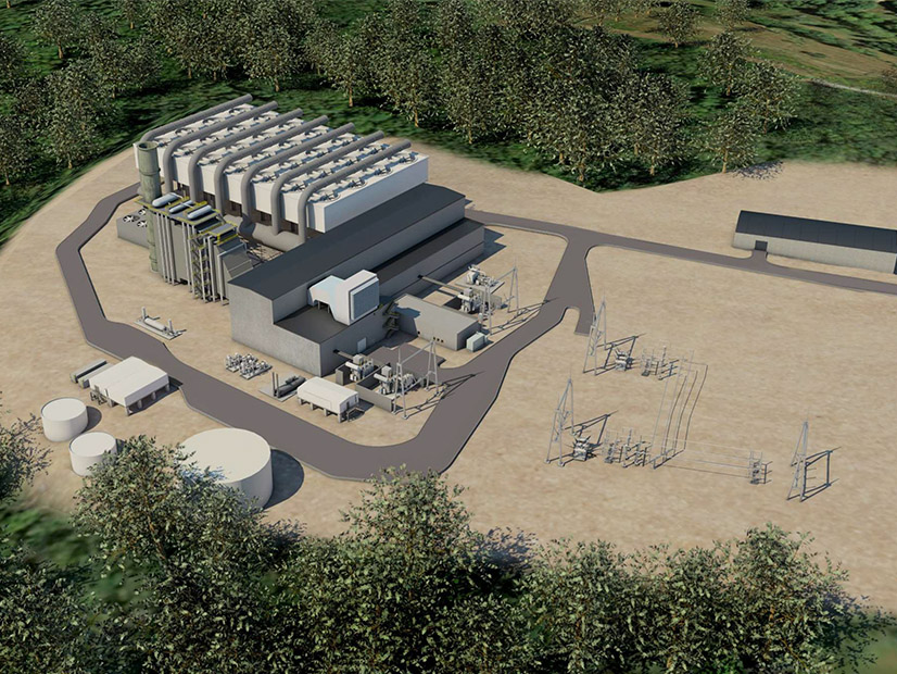 A rendering of the proposed Killingly Energy Center