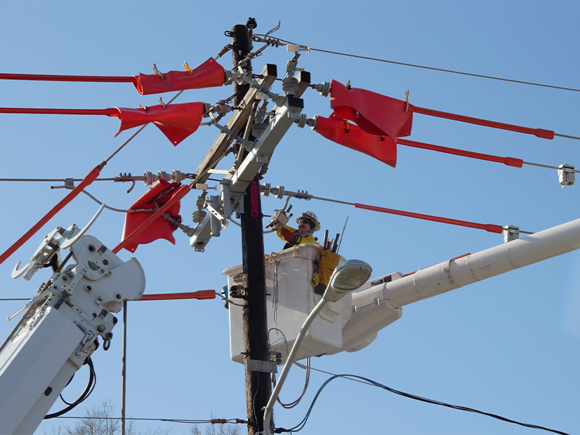 Line work in AEP's Southwestern Electric Power Co. territory